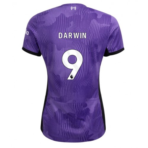 Fotballdrakt Dame Liverpool Darwin Nunez #9 Tredjedrakt 2023-24 Kortermet